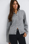 Knitted button cardigan