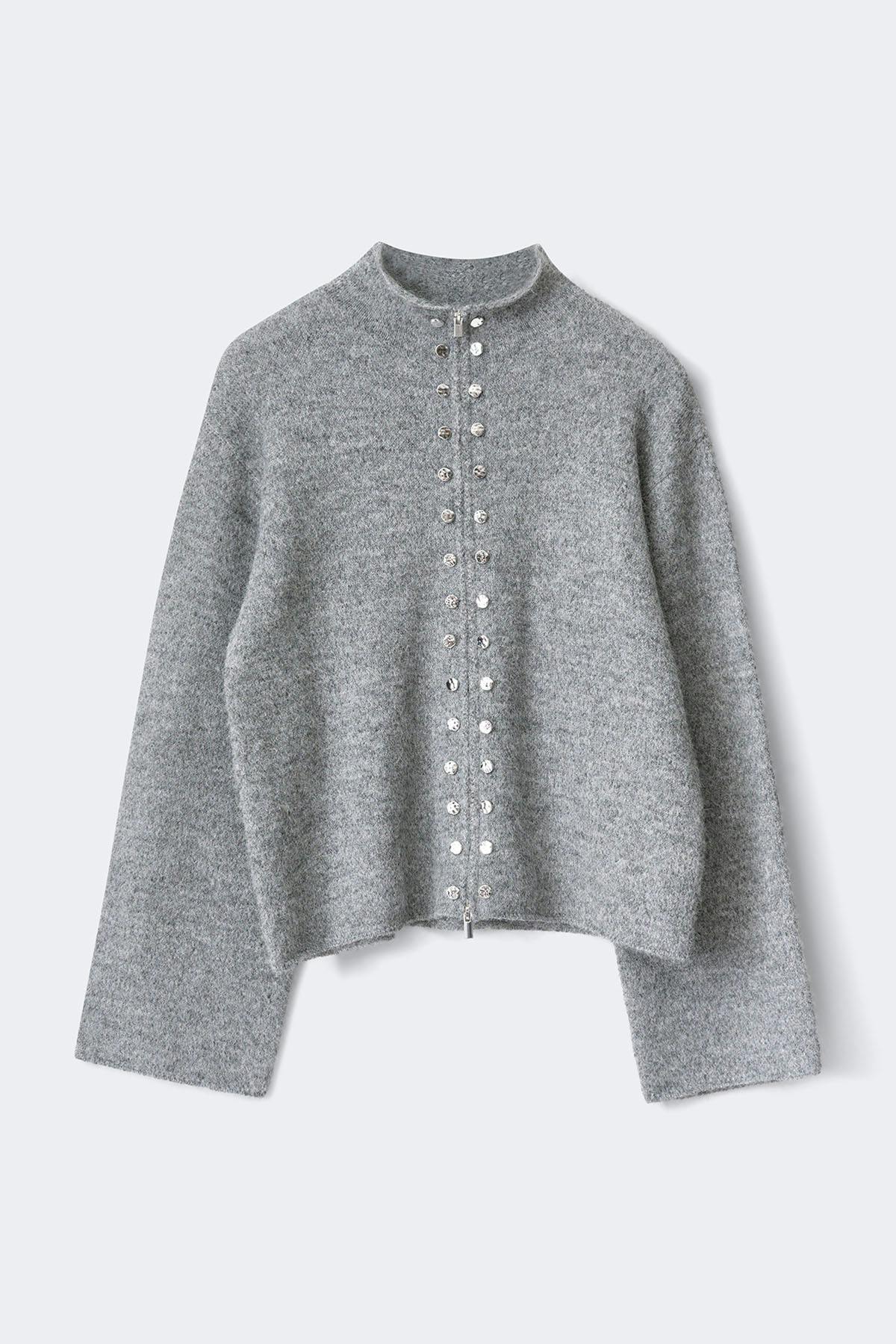 Knitted button cardigan