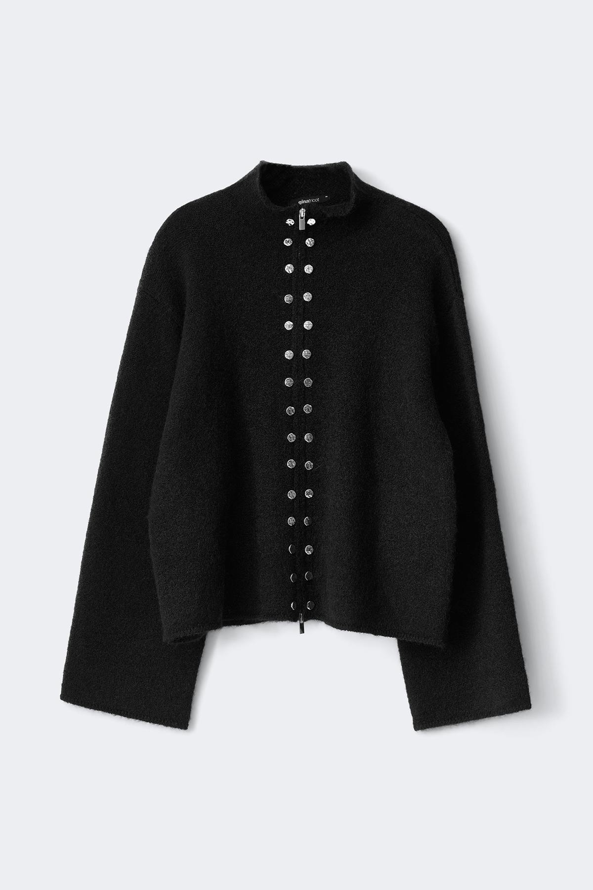 Knitted button cardigan