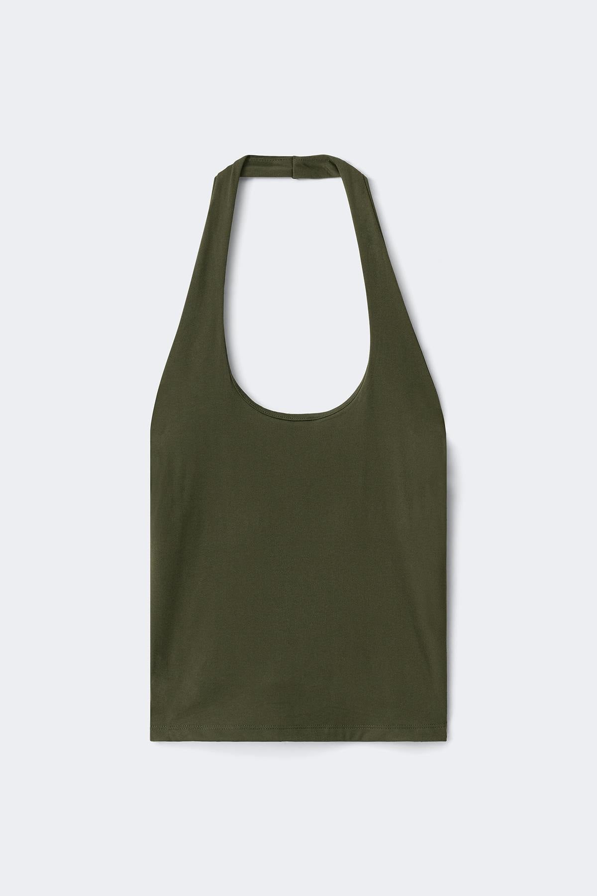 Halterneck yoga singlet