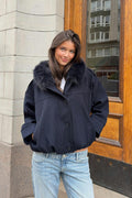 14+ fur hood jacket