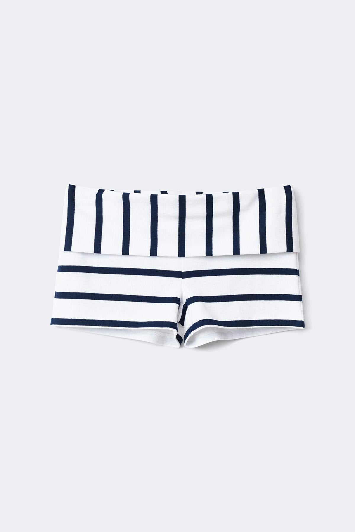 Y low folded shorts