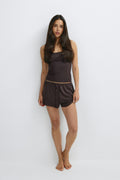 Soft pyjamas drawstring shorts