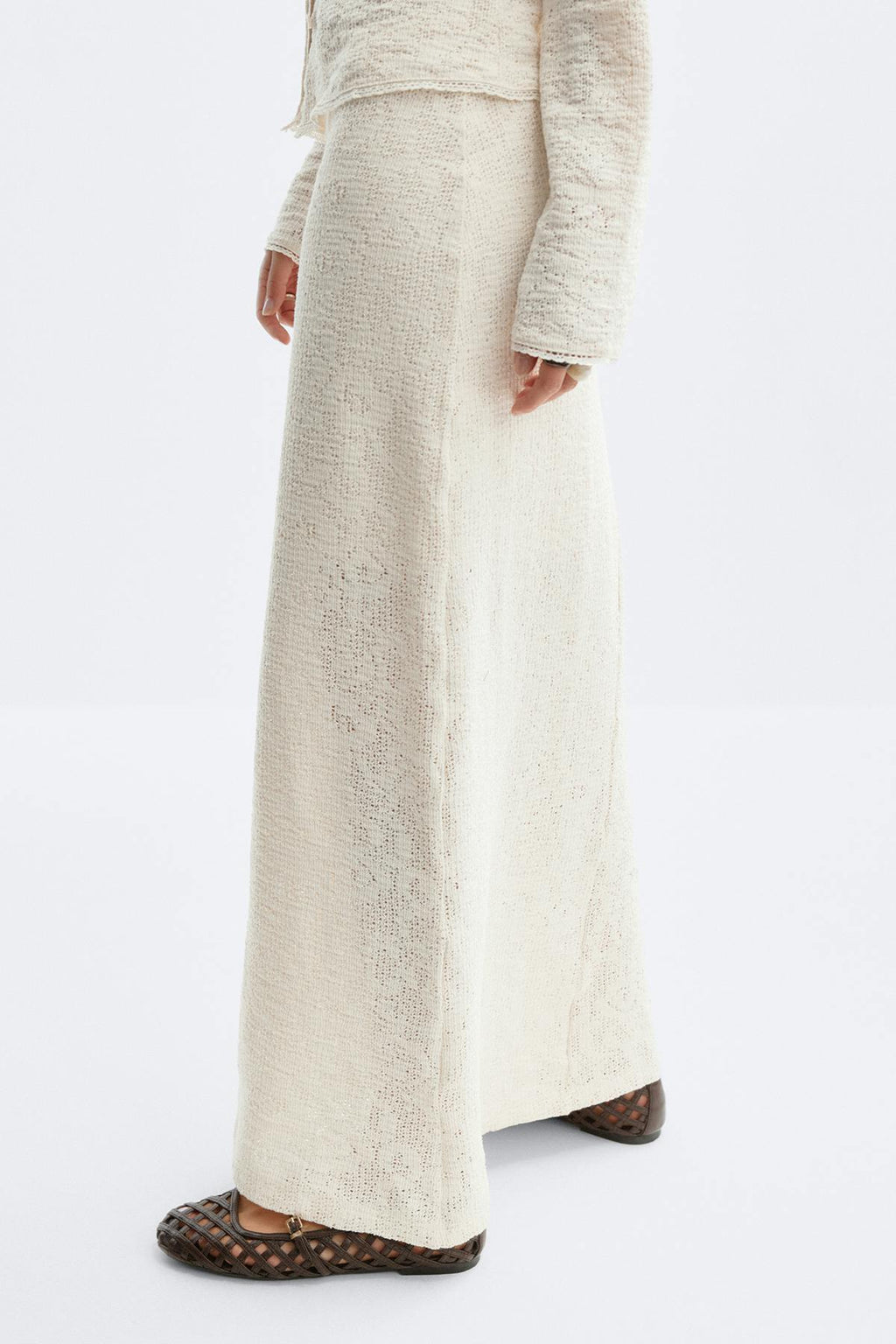 Lace maxi skirt