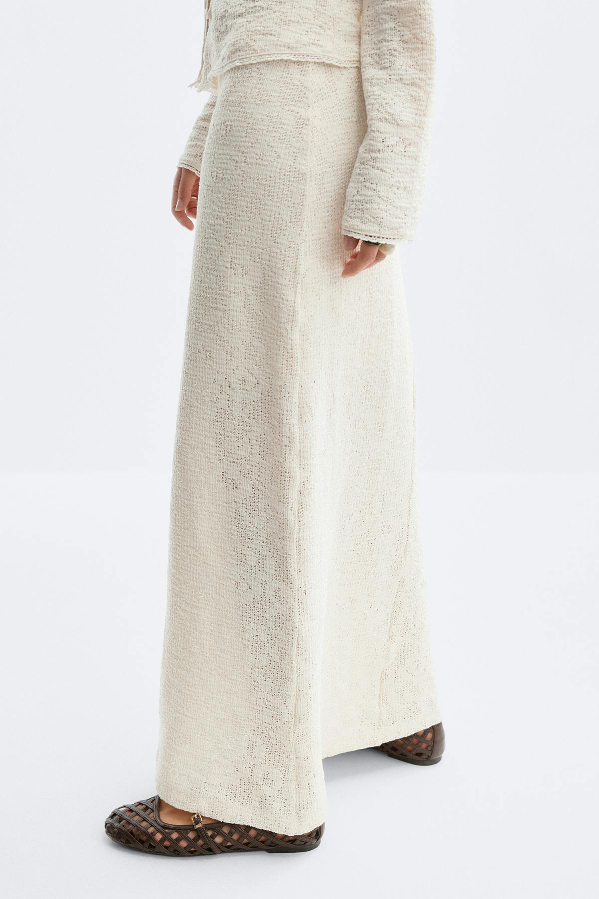 Lace maxi skirt