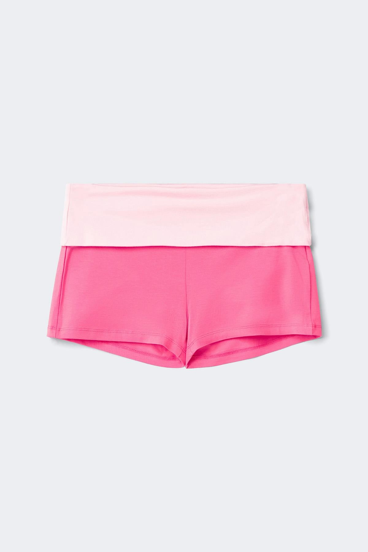 Y folded waist shorts