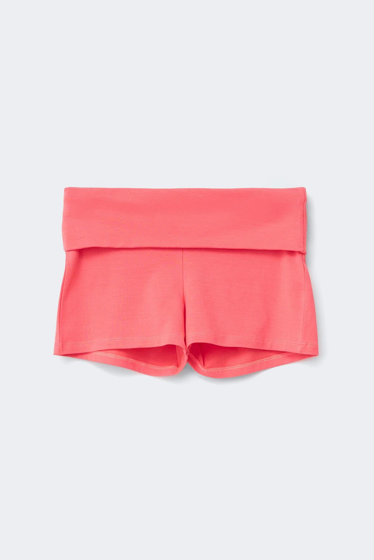 Y folded waist shorts