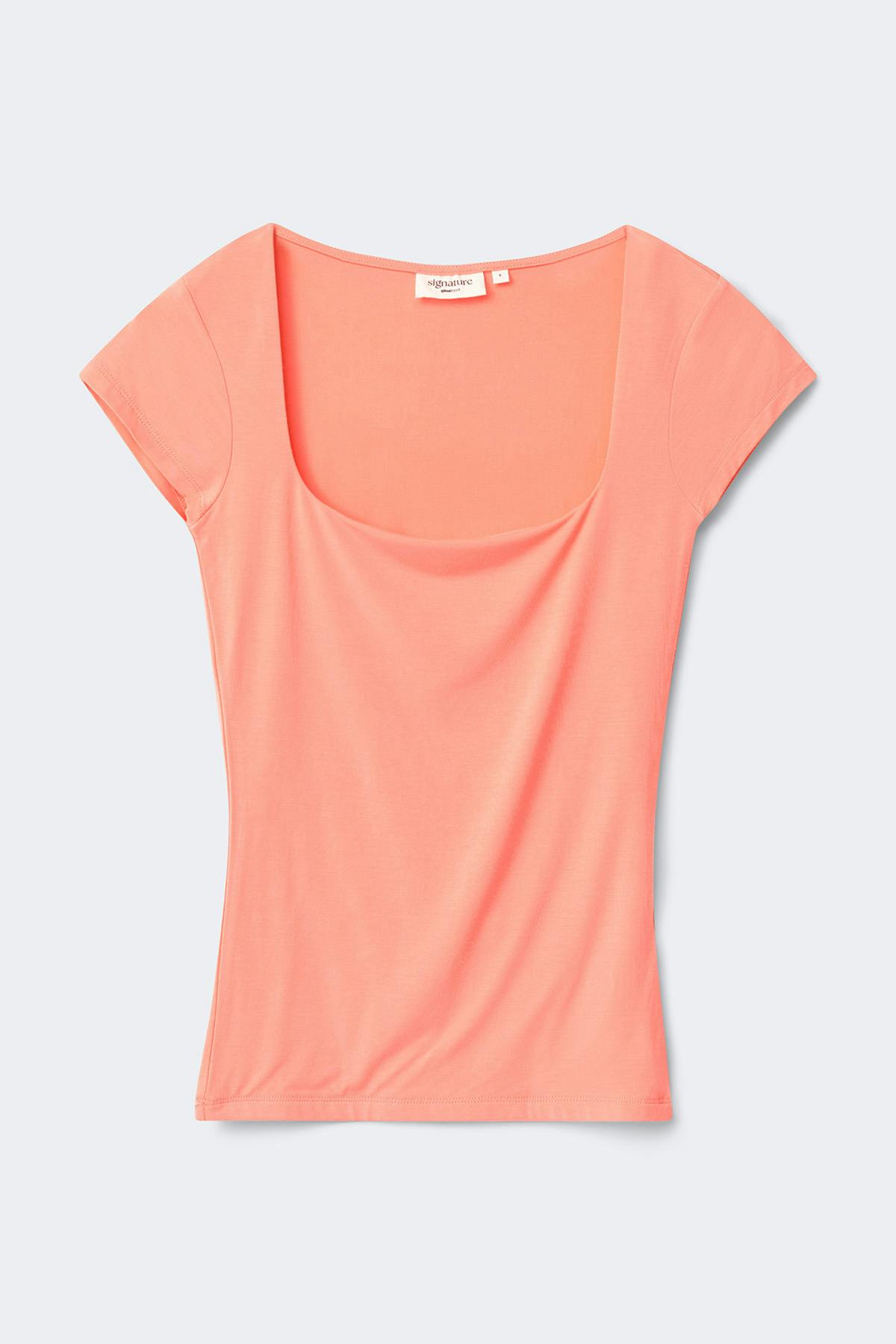 Slim fit short sleeve top