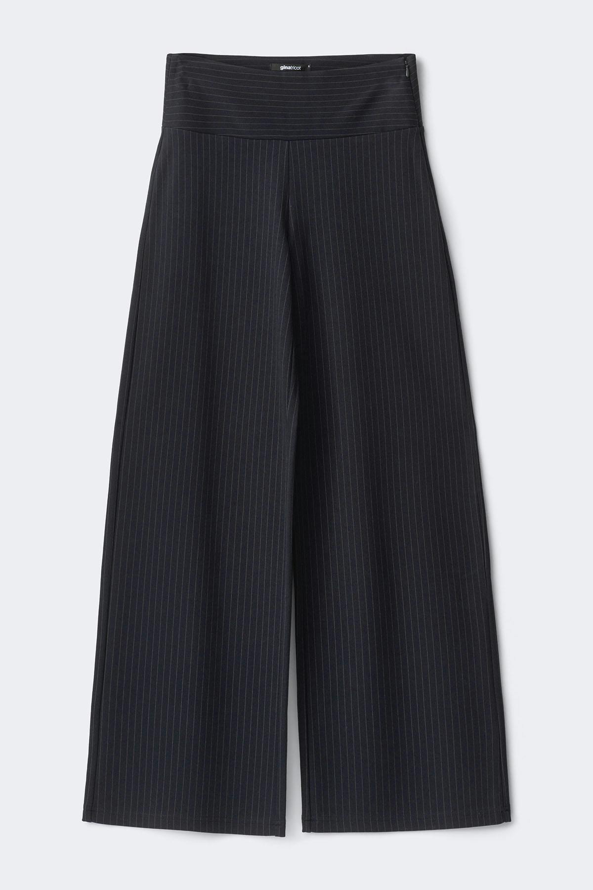Mid waist wide trousers