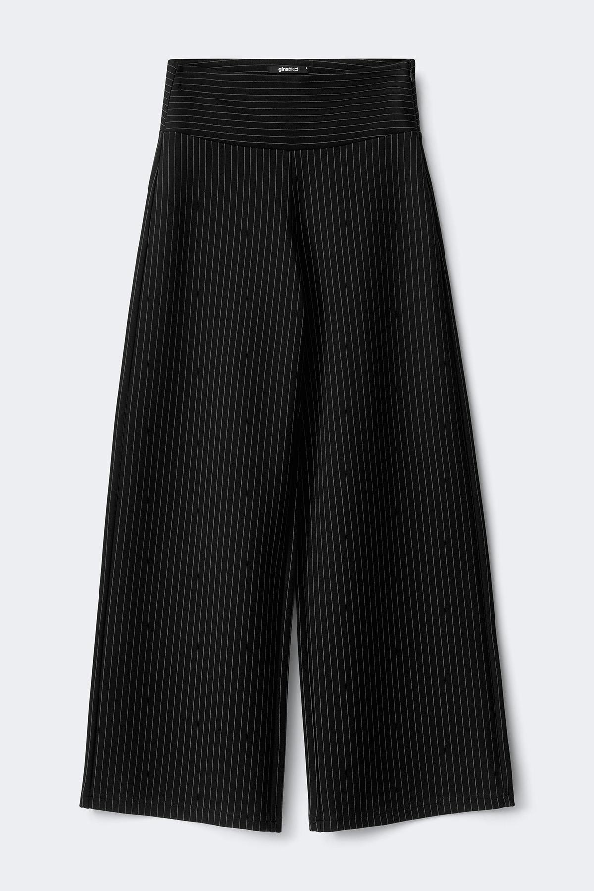 Mid waist wide trousers