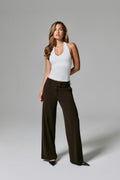 High waist suit trousers