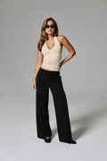 High waist suit trousers