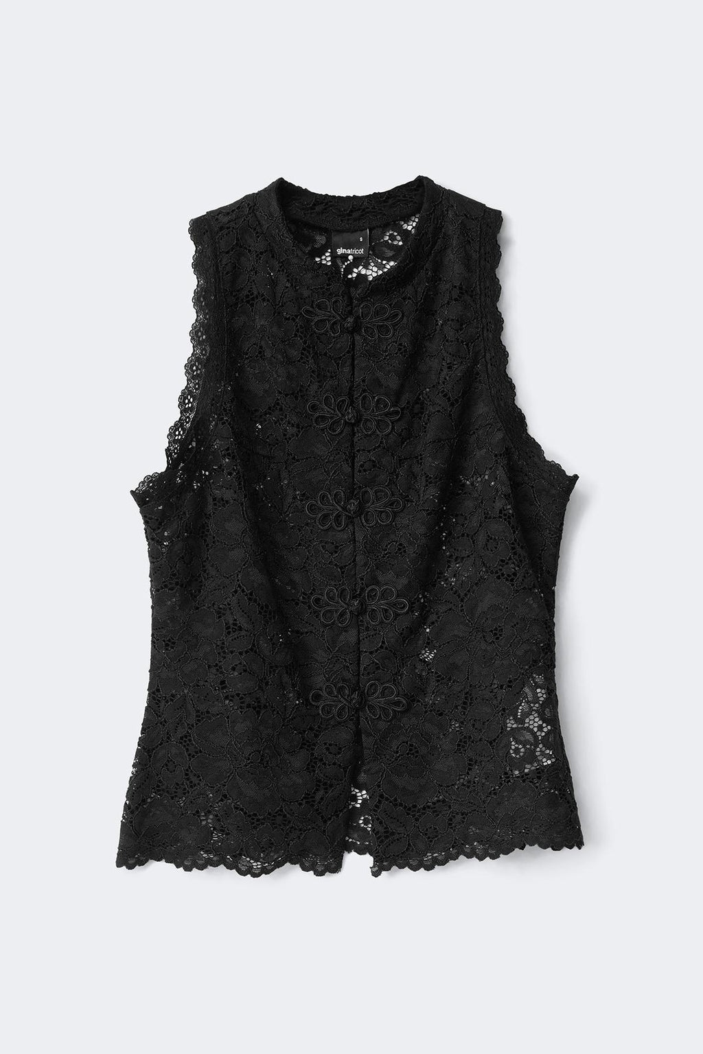 Sleeveless lace top