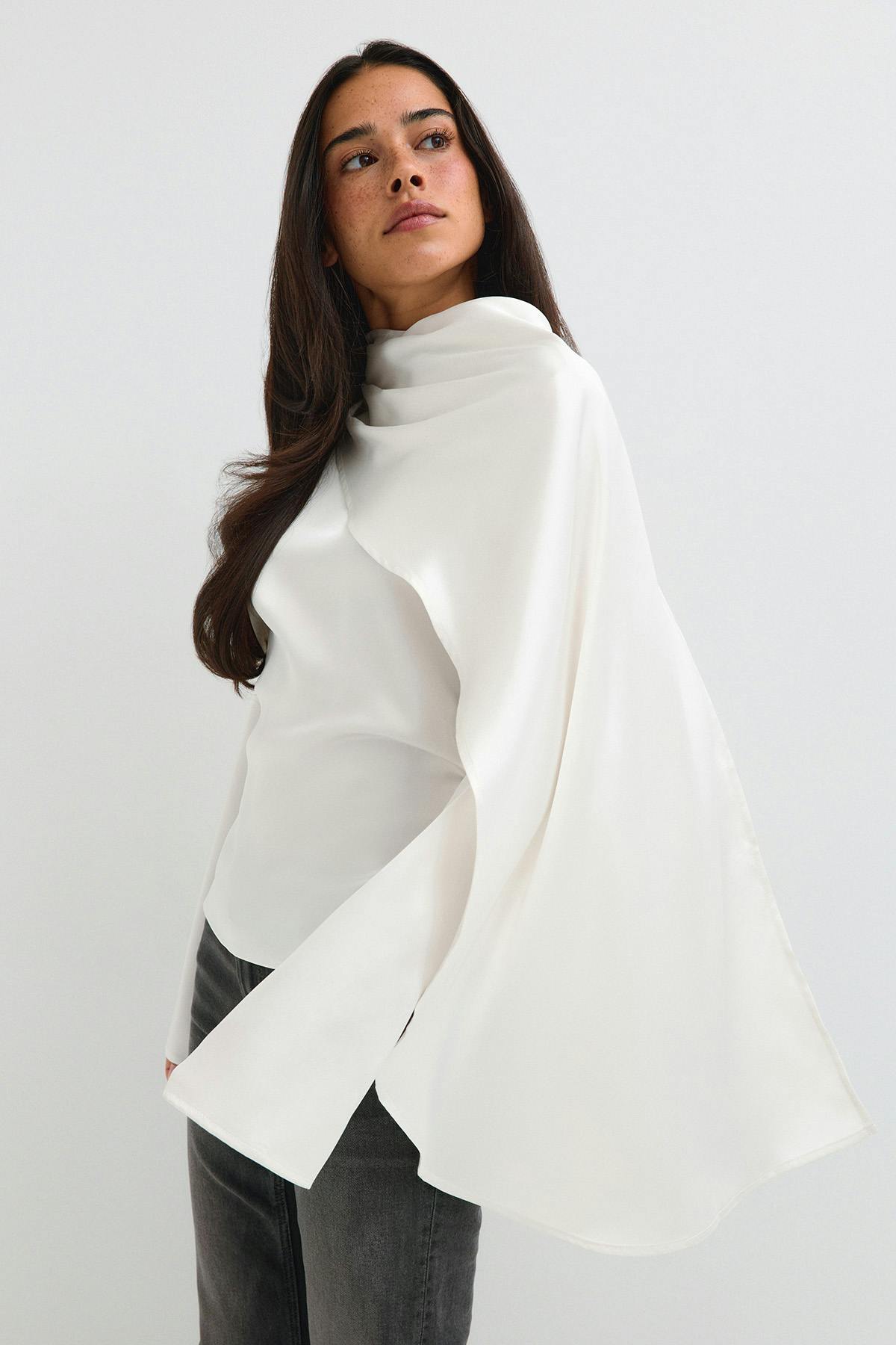 Cape blouse