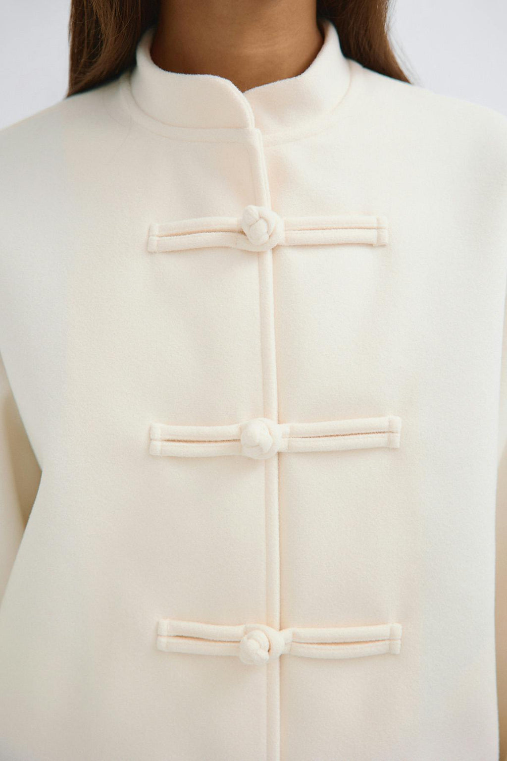 Mandarin button jacket