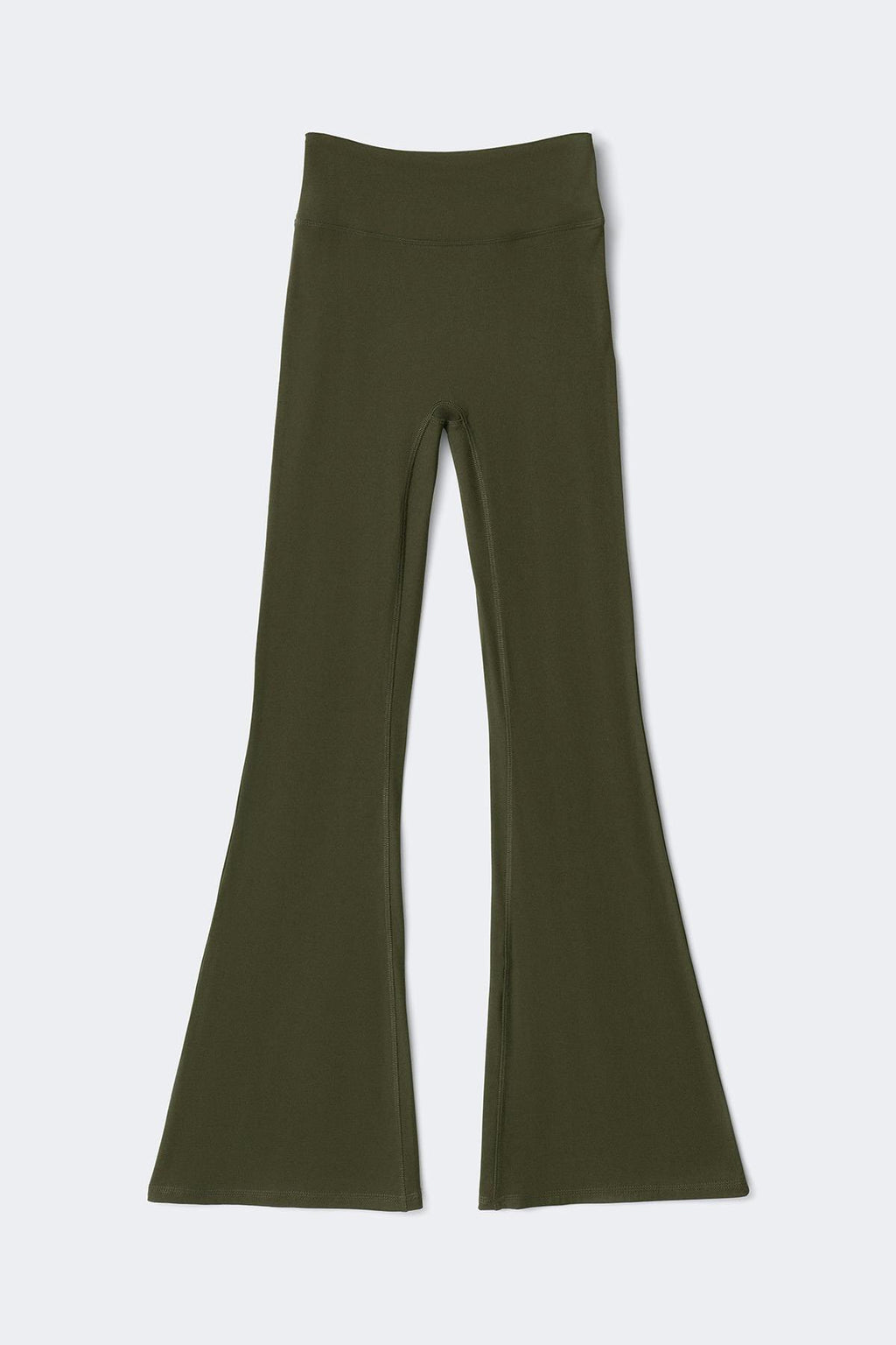 Ruched flare yoga tights