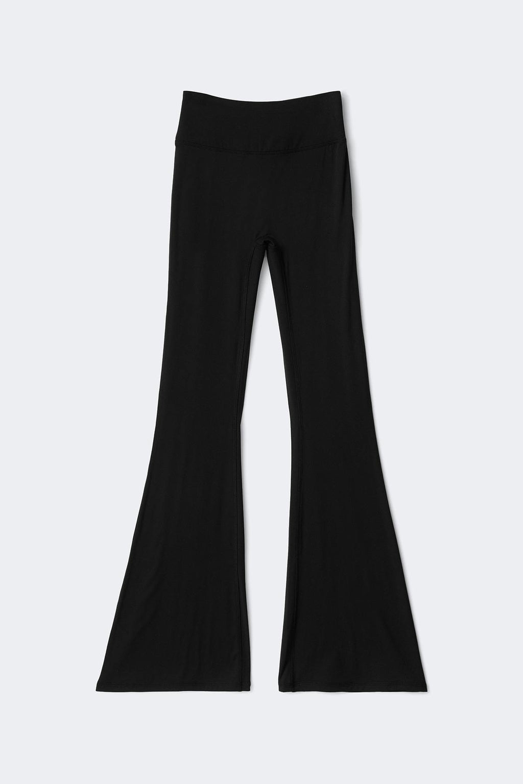 Ruched flare yoga tights