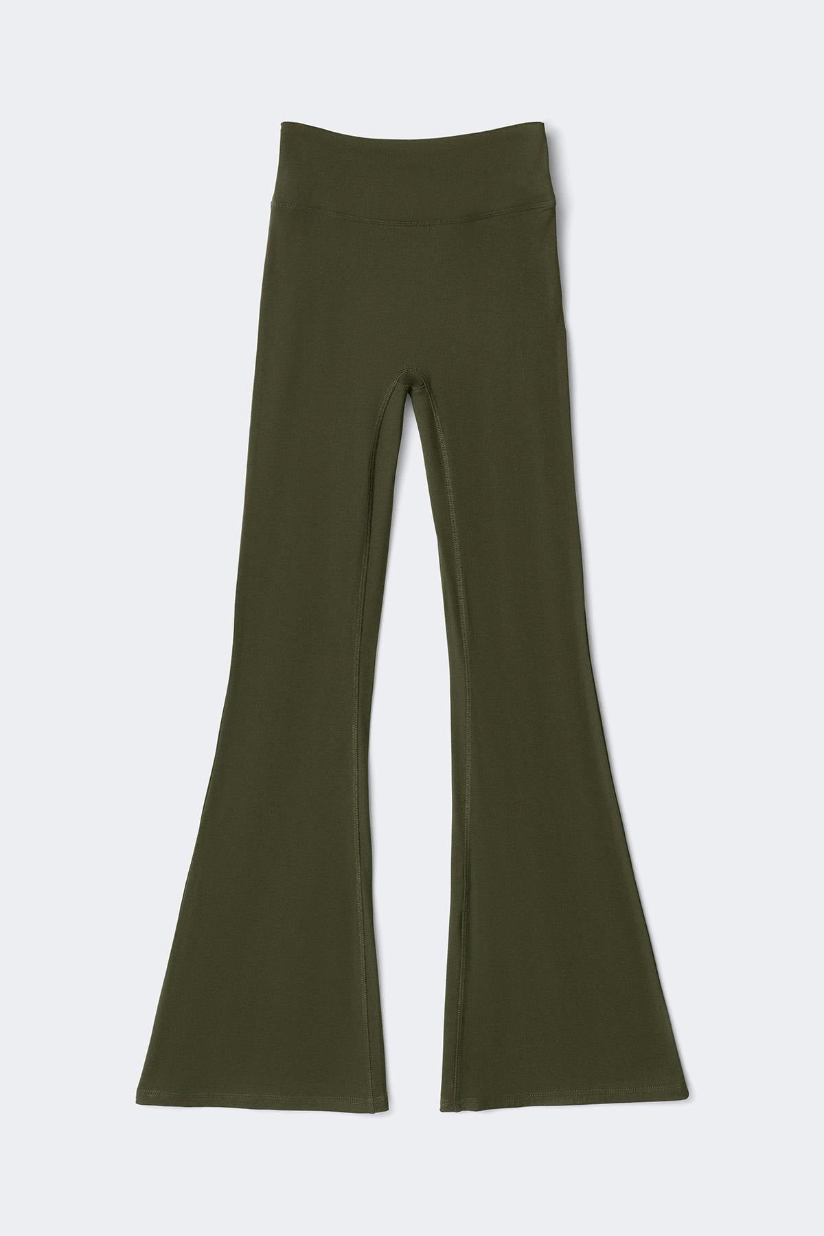 Tall ruched flare yoga tights