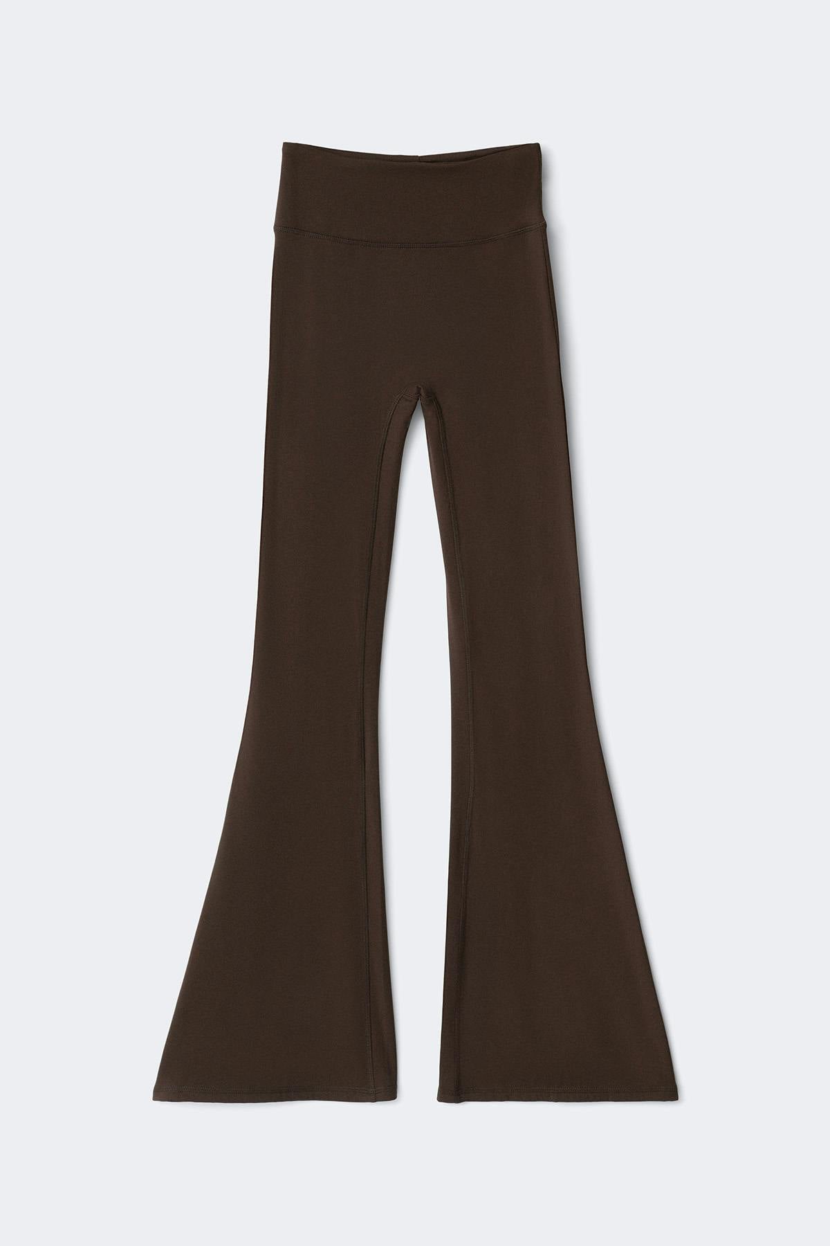 Tall ruched flare yoga tights