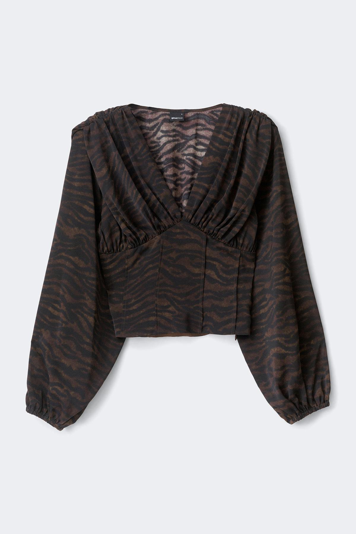 Shaped corset blouse