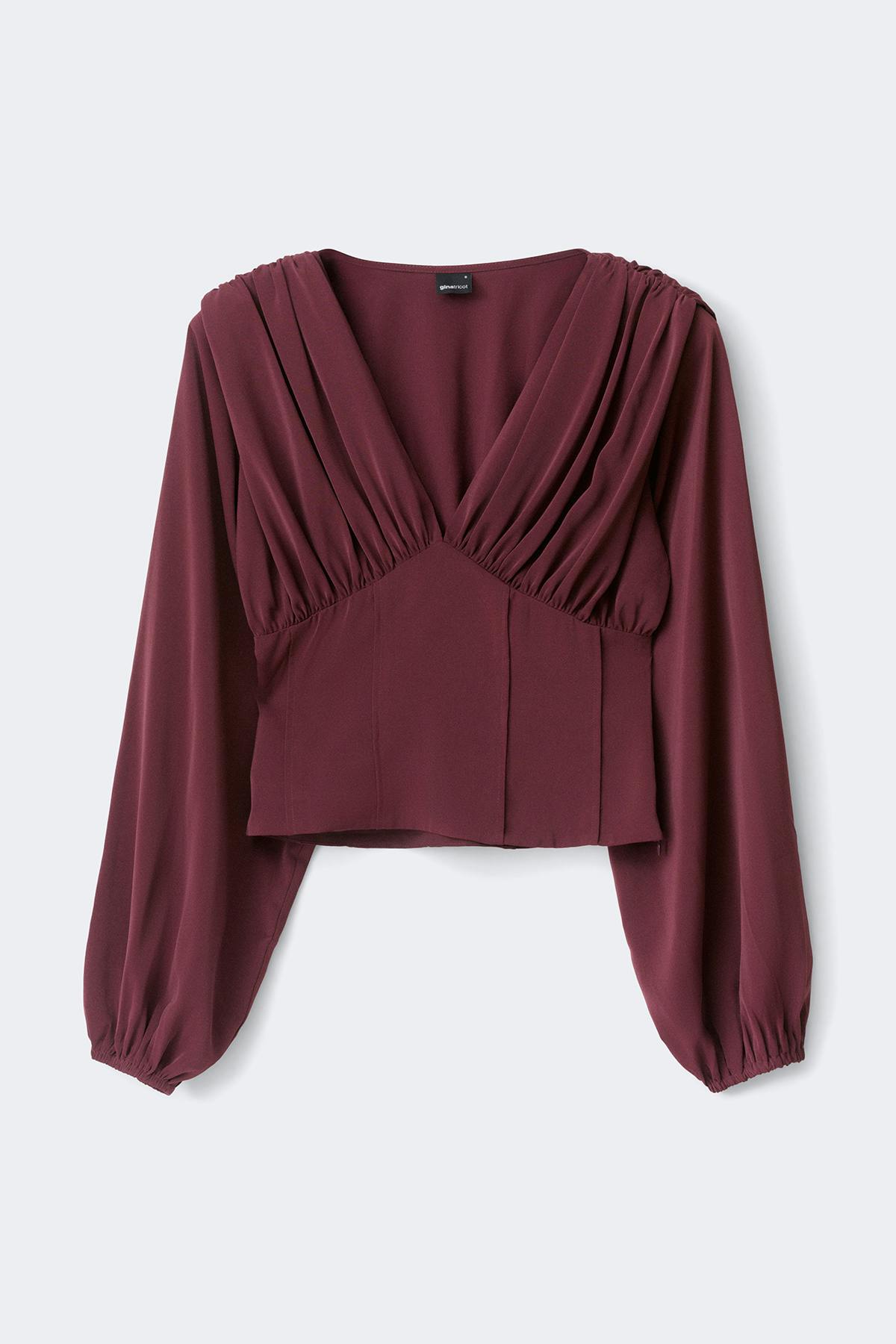 Shaped corset blouse