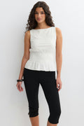 Lace smock top