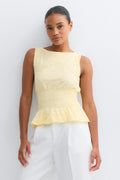 Lace smock top