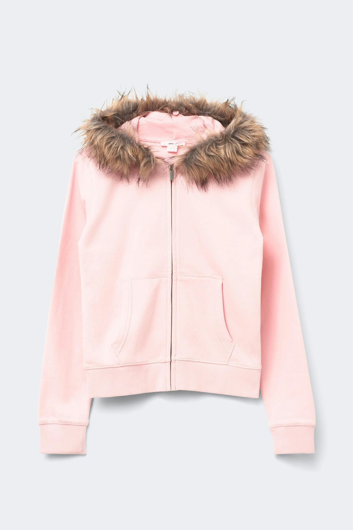Y fur zip hoodie