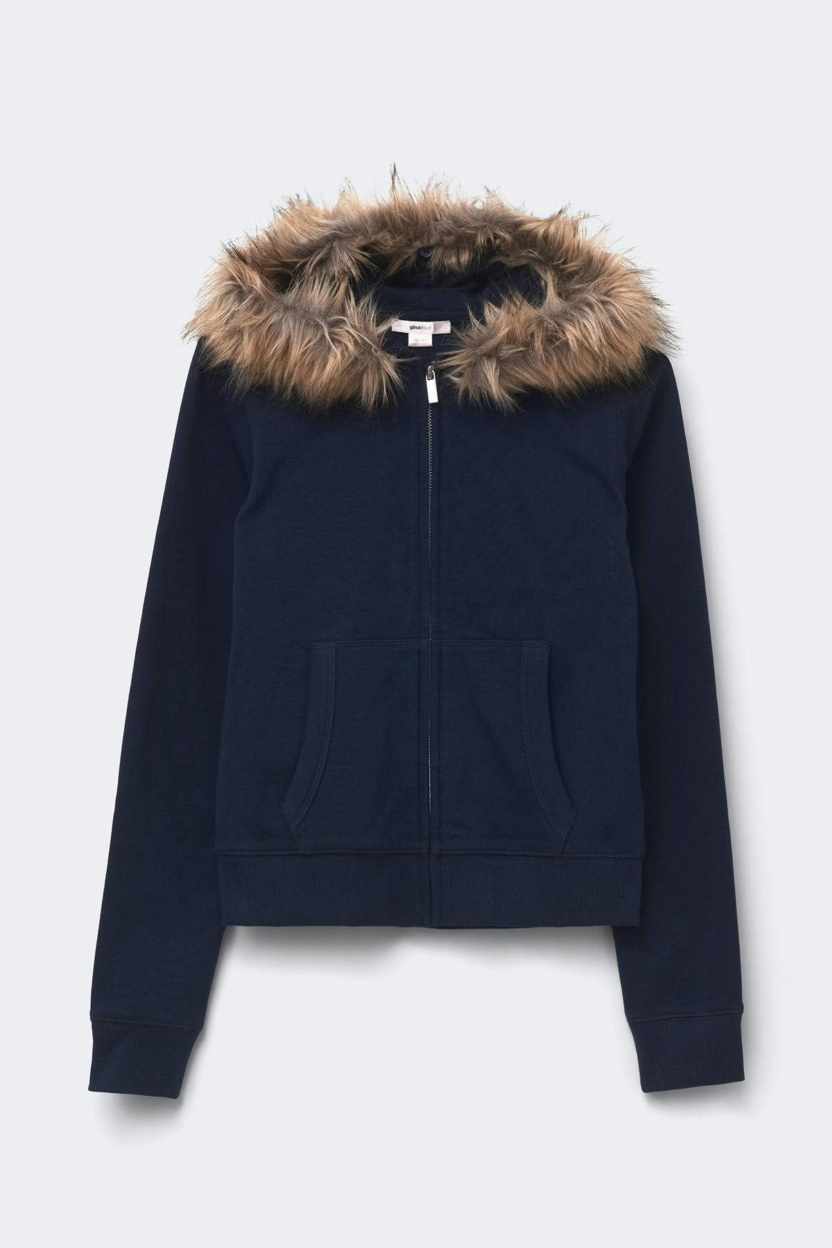 Y fur zip hoodie