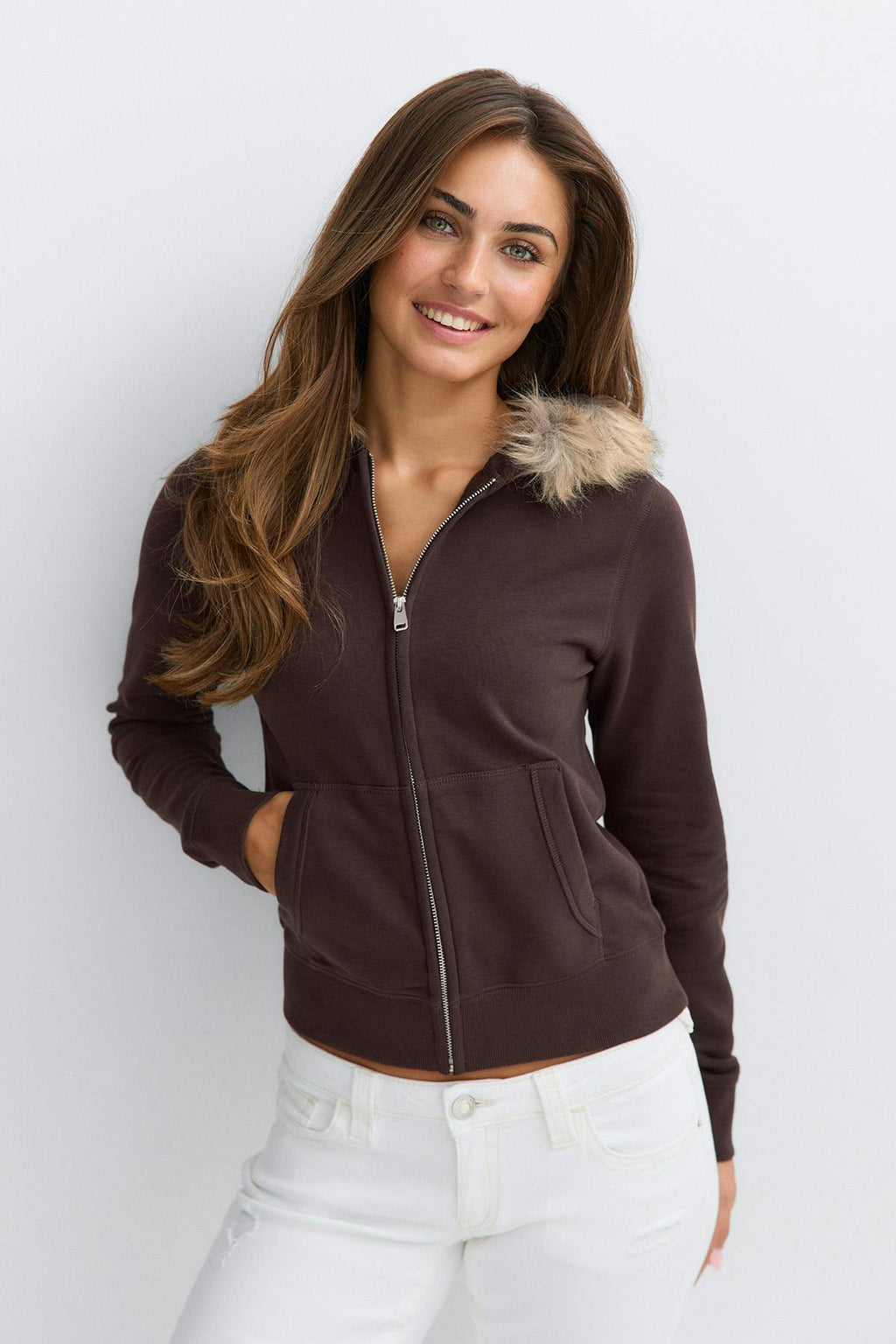 14+ fur hoodie