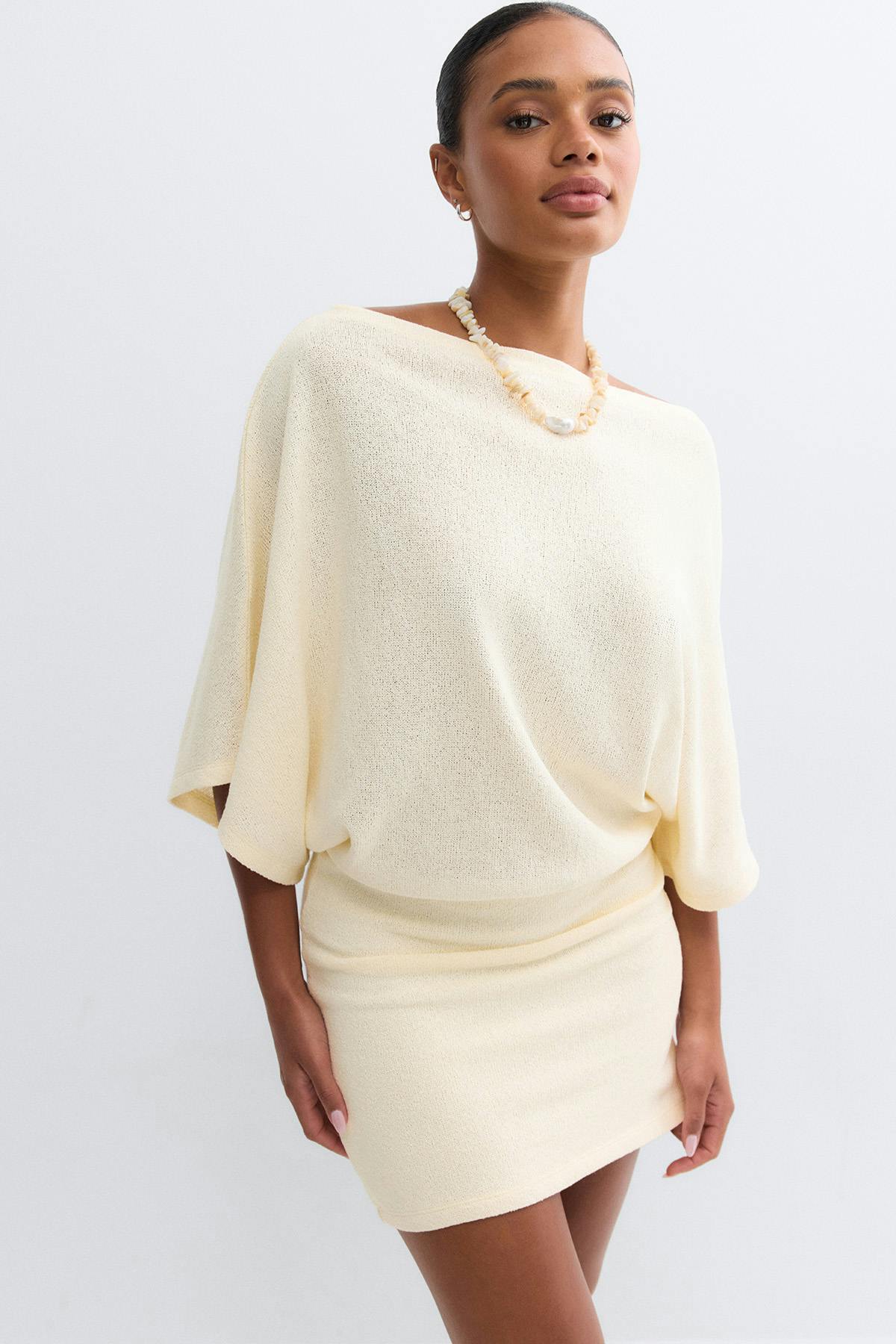 Slouchy boatneck dress