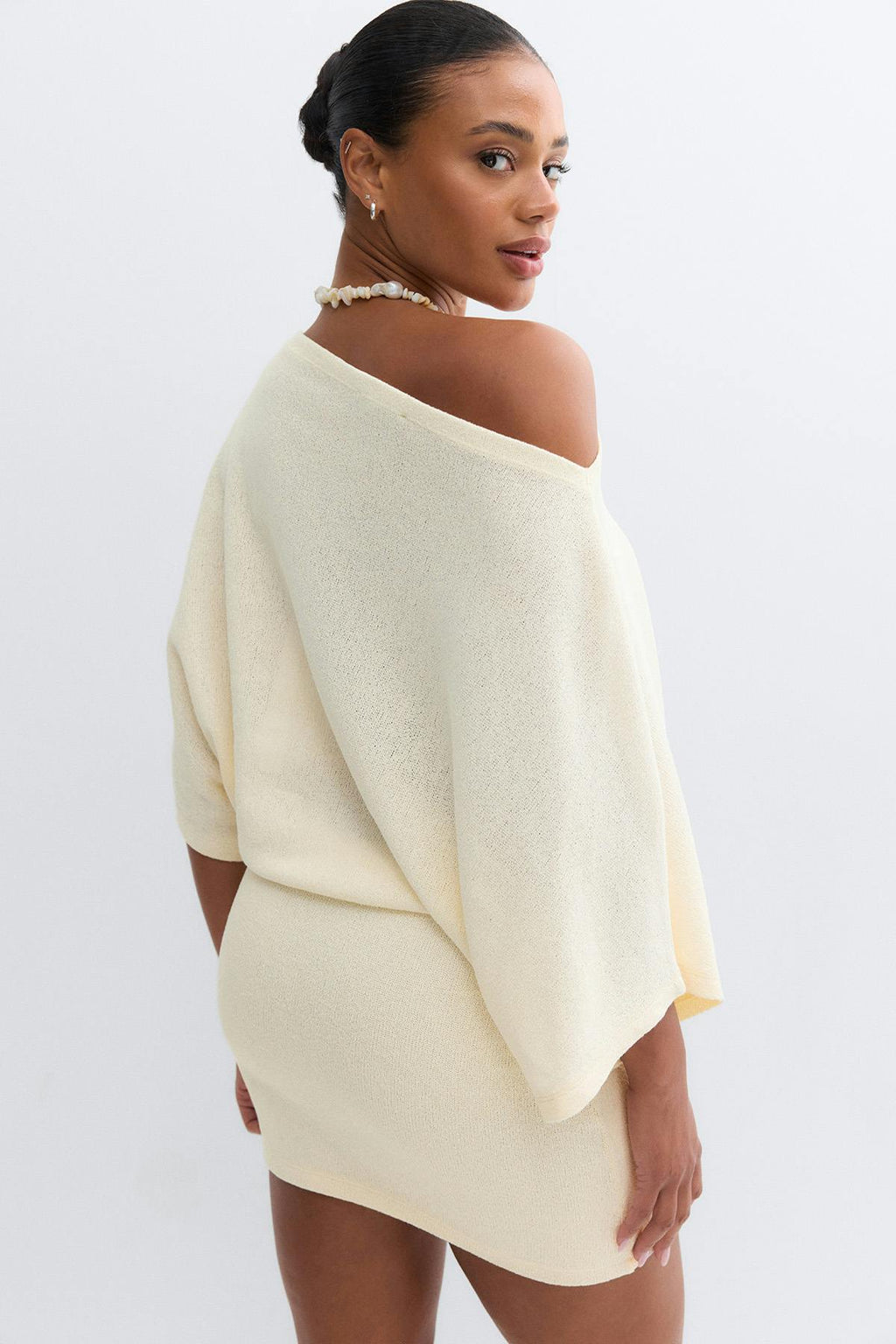 Slouchy boatneck dress