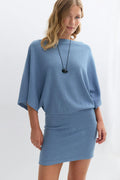 Slouchy boatneck dress
