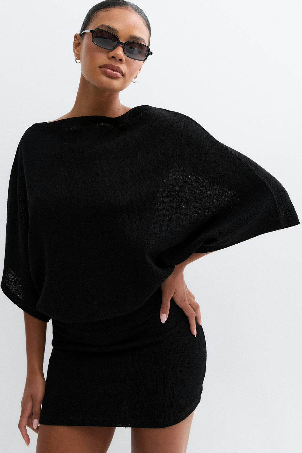 Slouchy boatneck dress