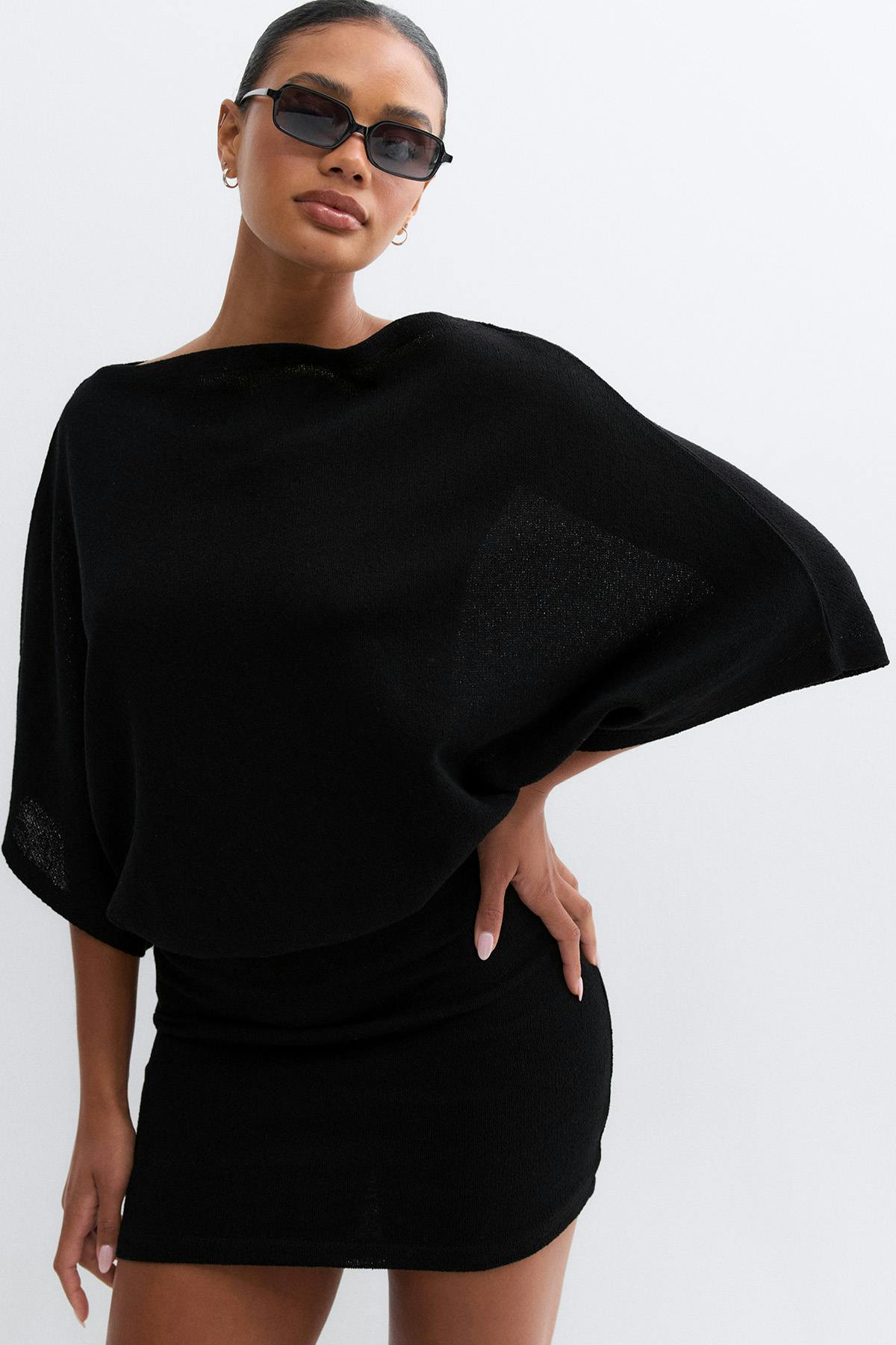 Slouchy boatneck dress