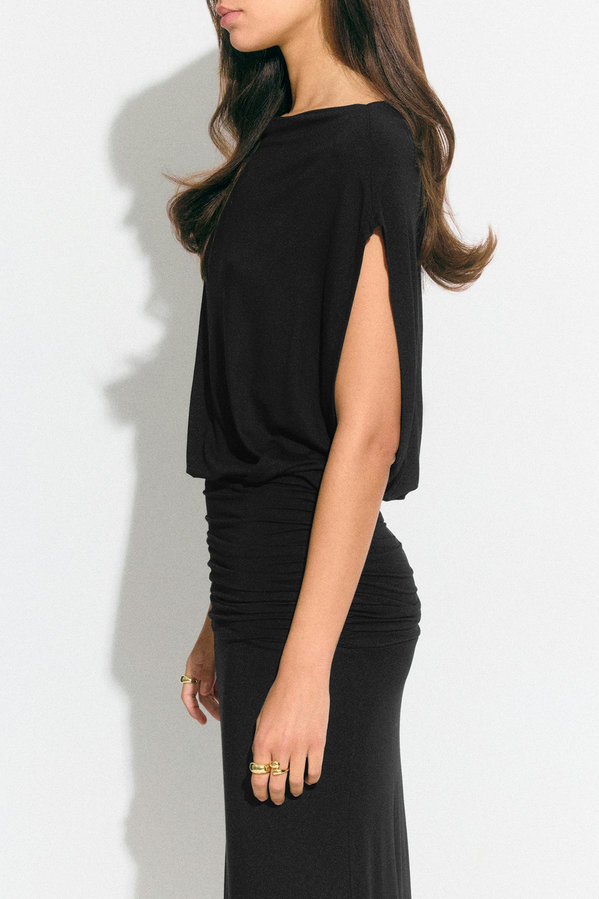 Dropped waist maxi dress