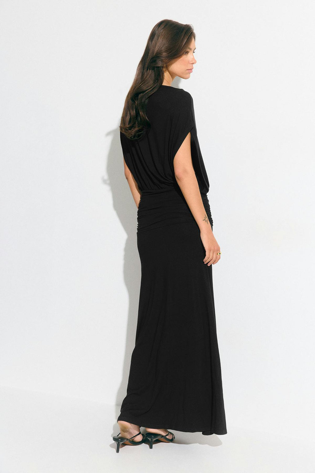 Dropped waist maxi dress