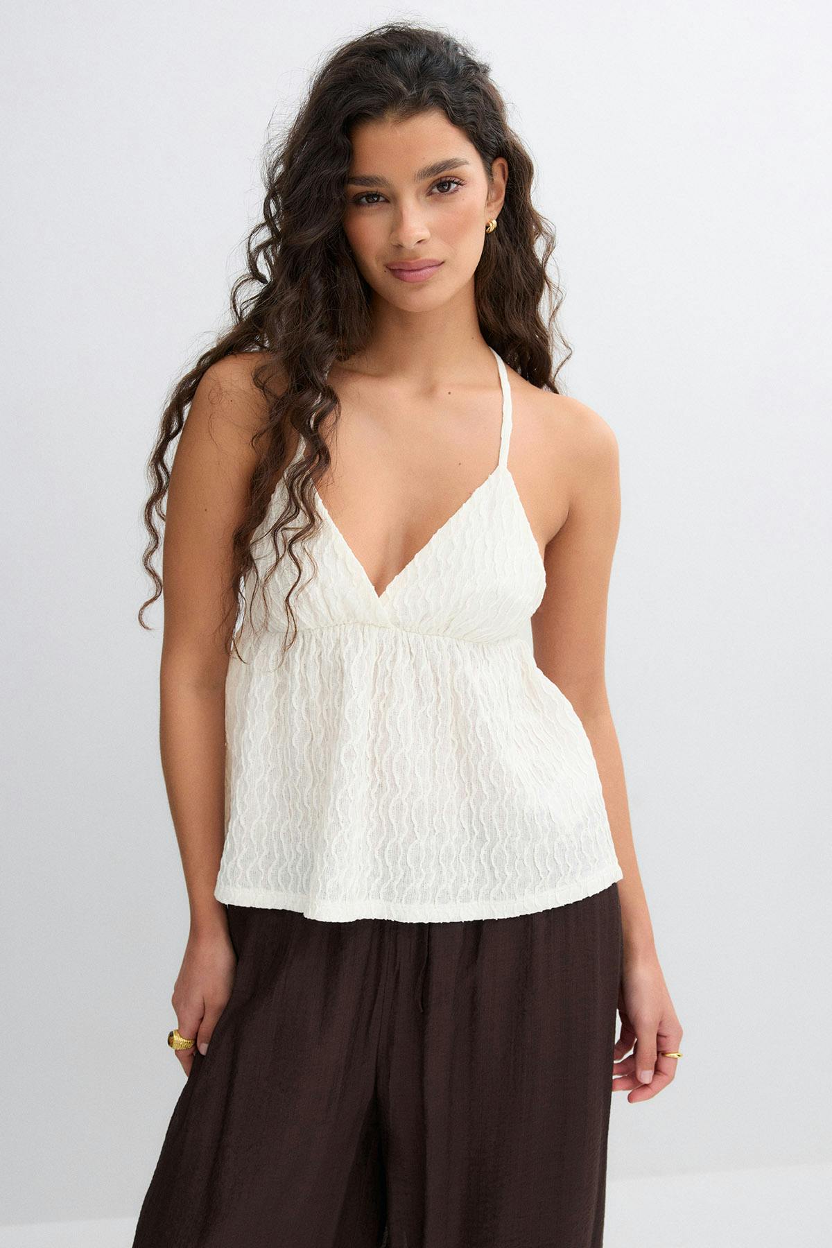 Pearl strap singlet