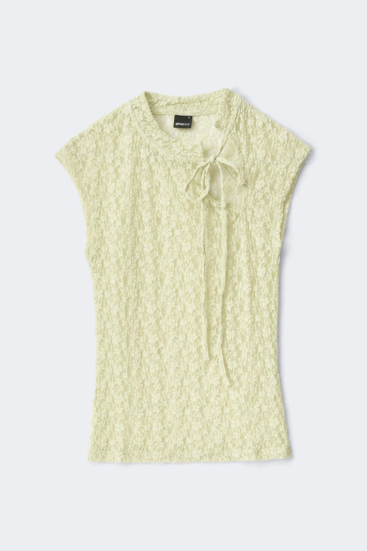 Mandarin lace top