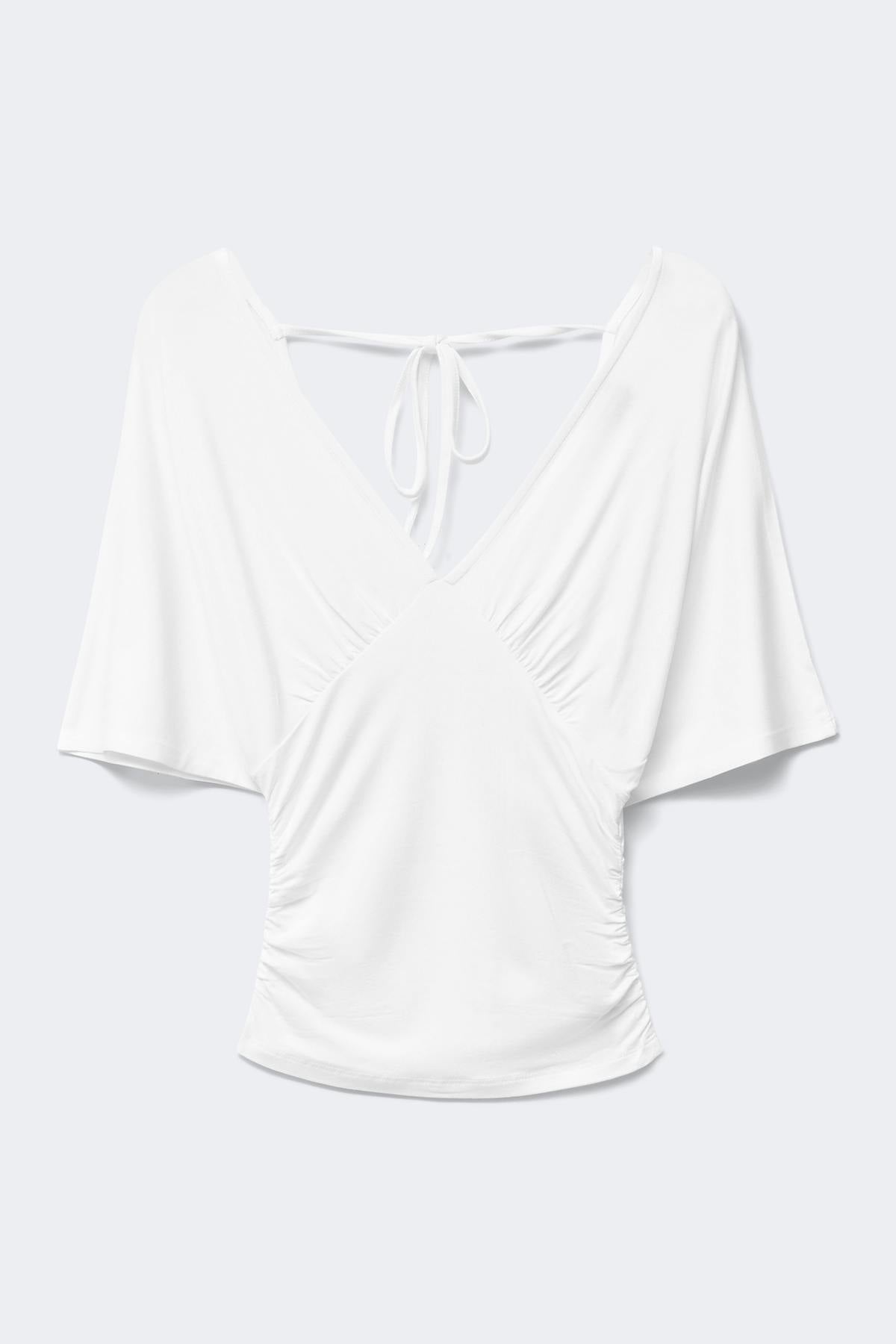 Shaped v-neck top