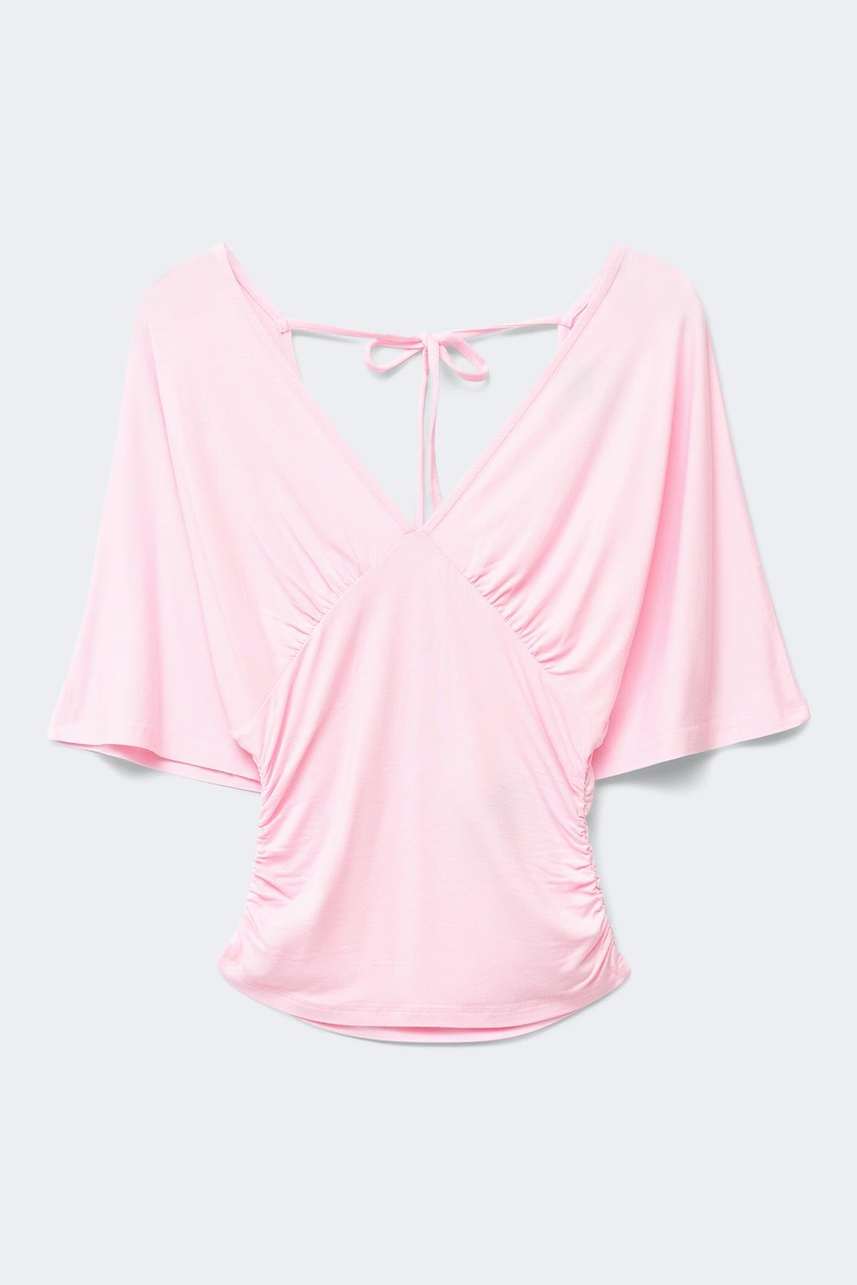 Shaped v-neck top