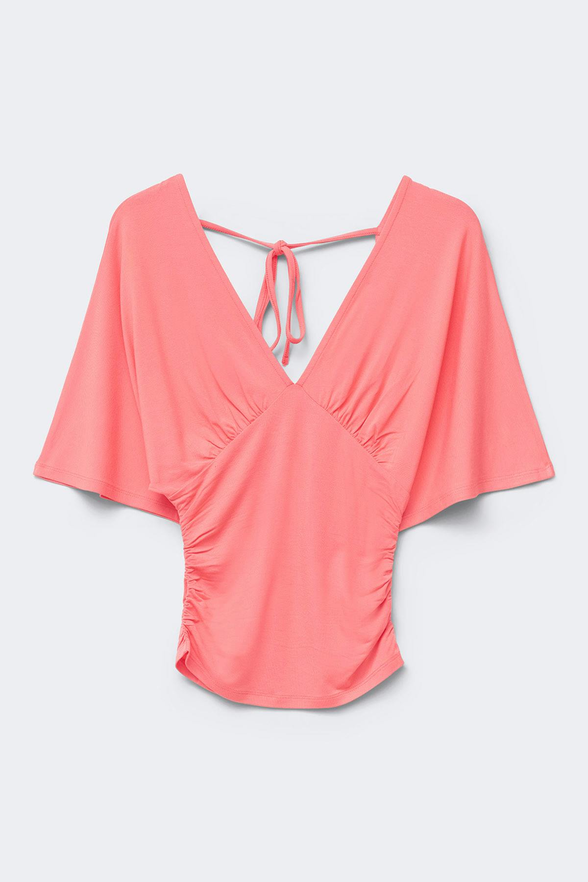 Shaped v-neck top