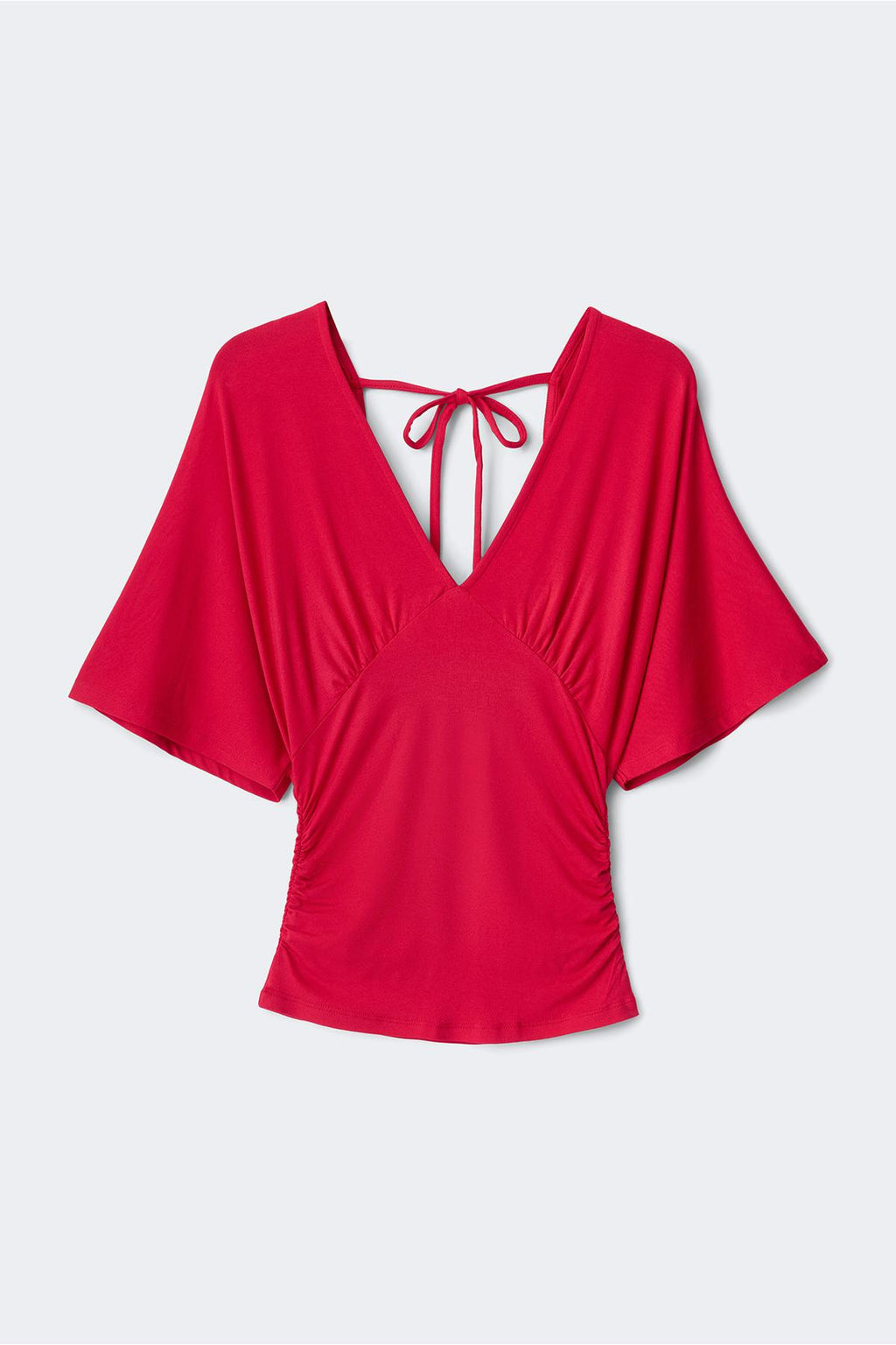 Shaped v-neck top