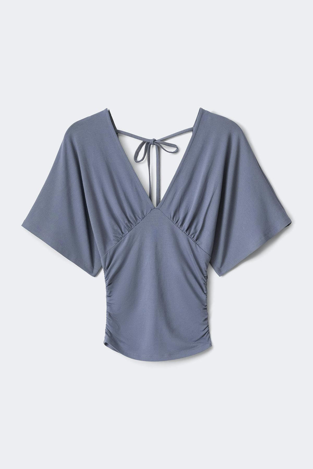 Shaped v-neck top