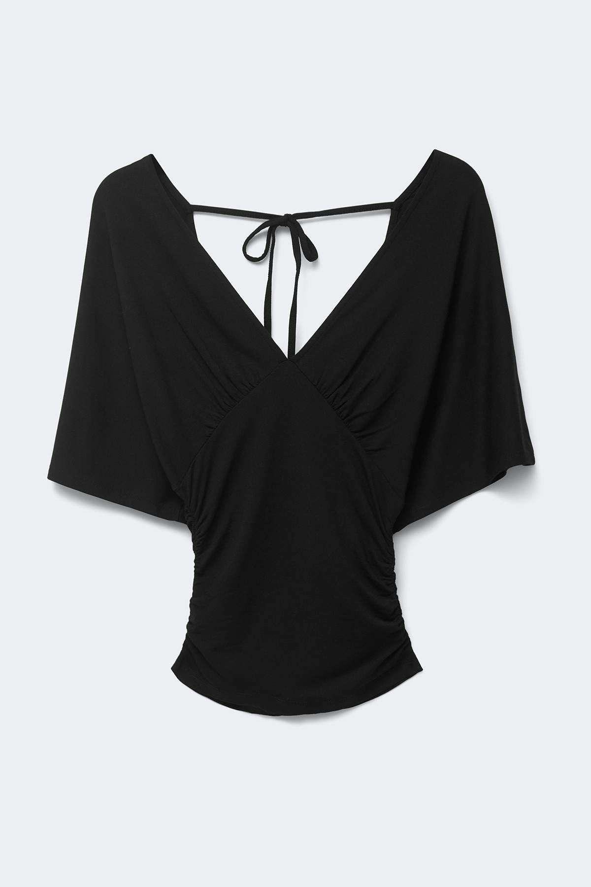 Shaped v-neck top