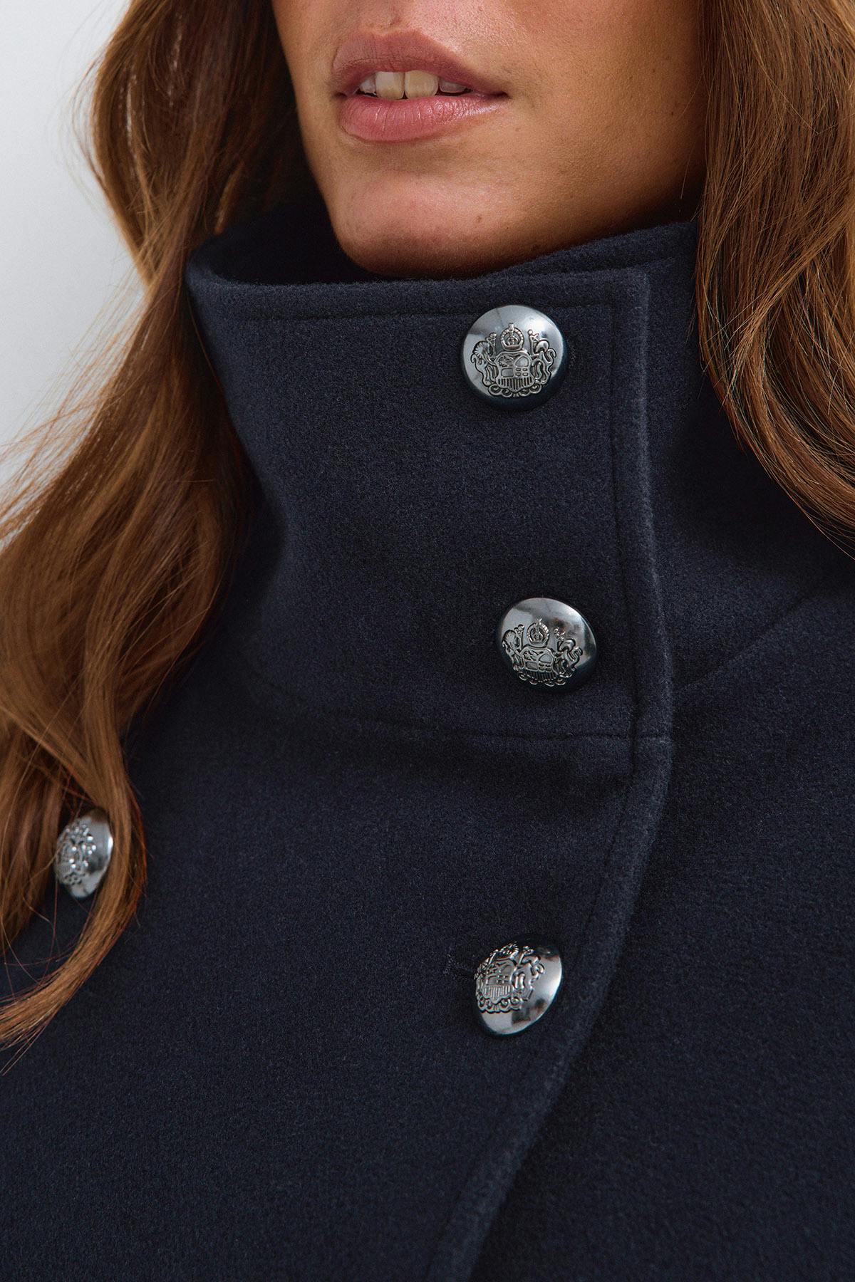 Peacoat button felt jacket
