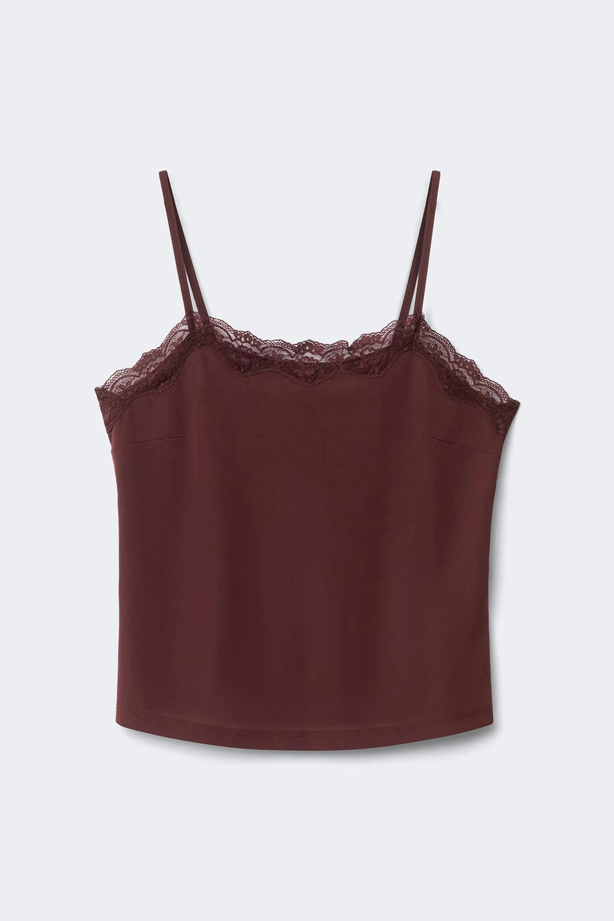 Lace detail singlet