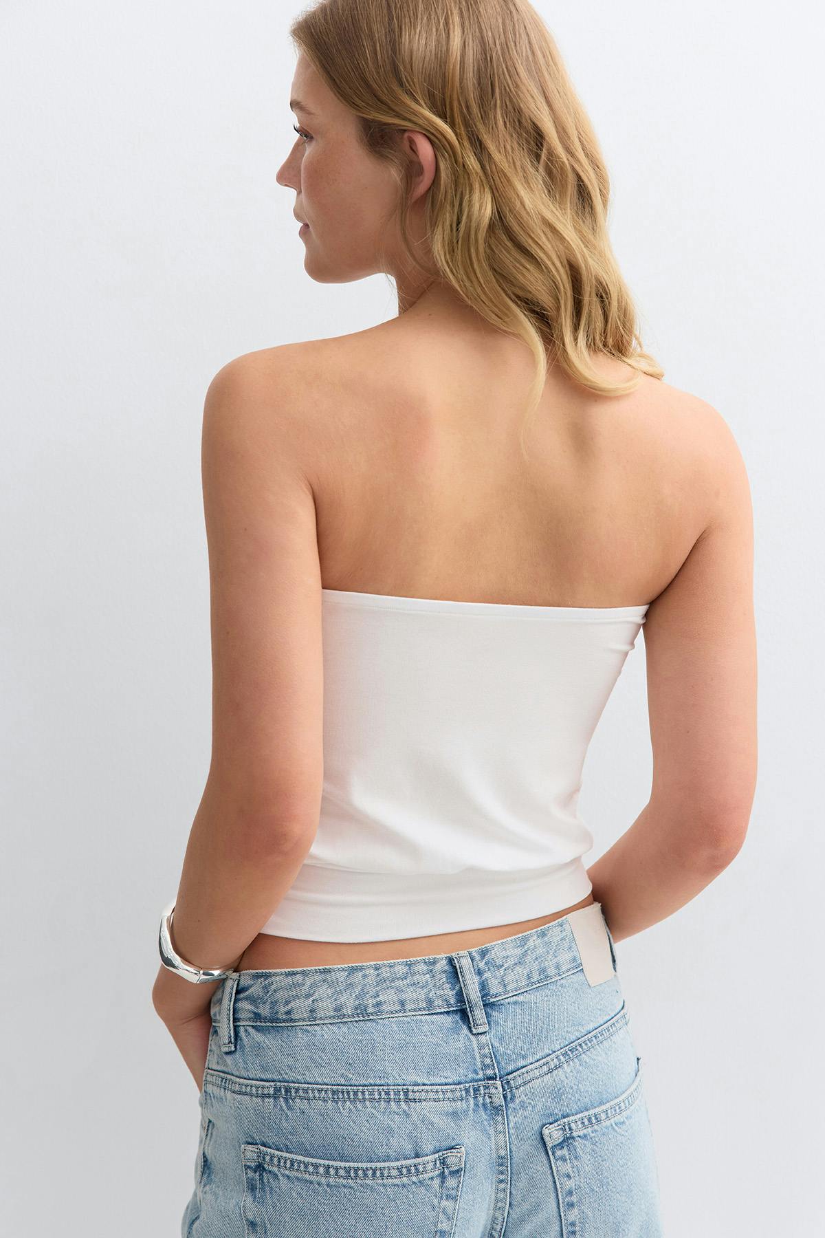 Cuff detail tube top
