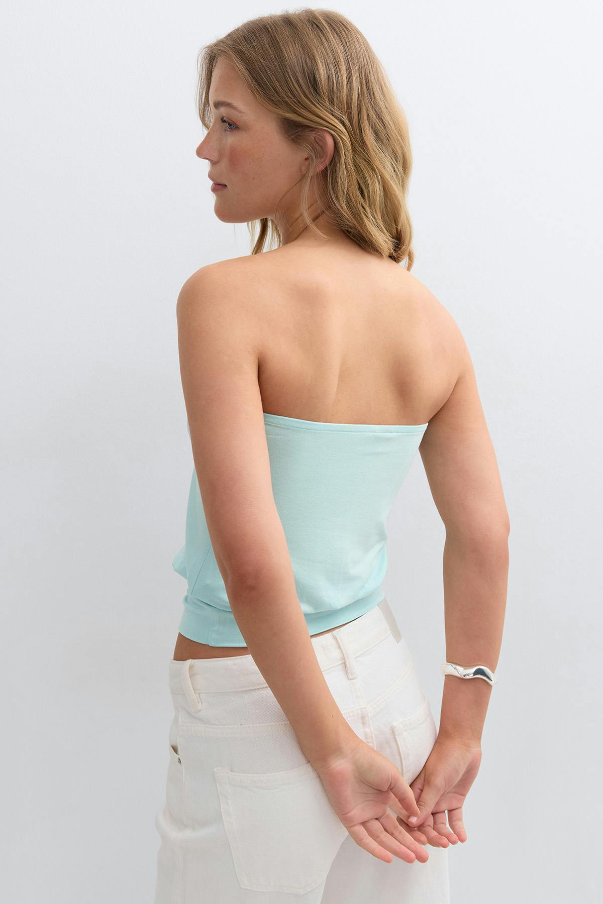 Cuff detail tube top