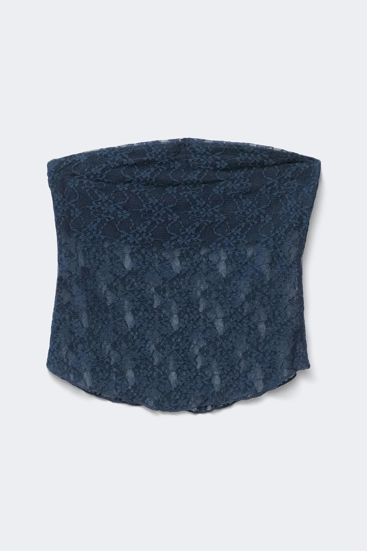 14+ lace tube top